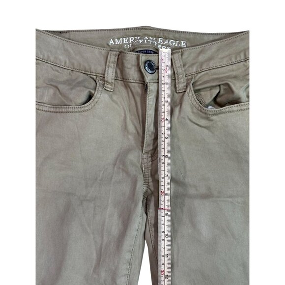 American Eagle Outfitters Womens Super Stretch Jegging Pants Size 2 Regular Beig - Picture 5 of 9
